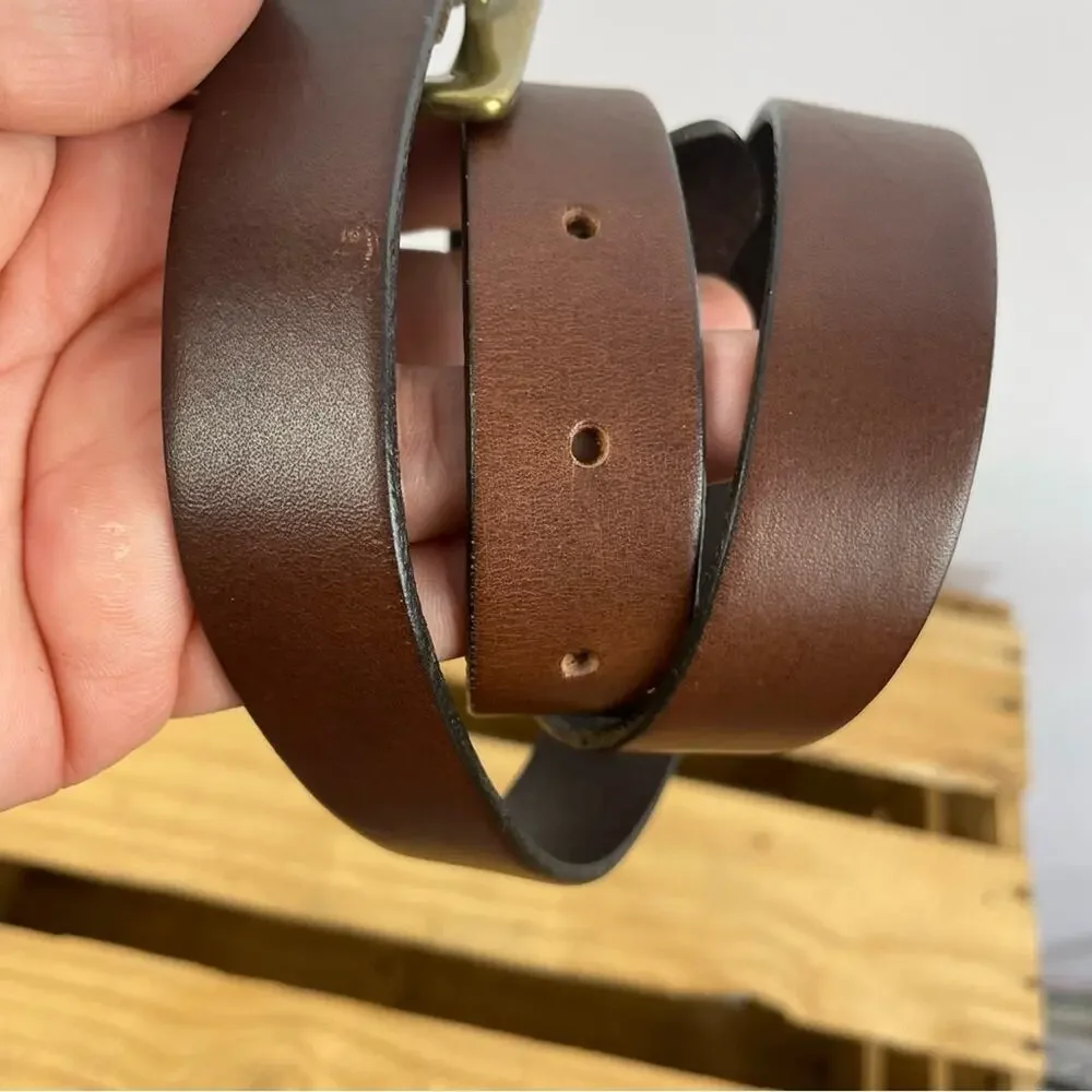 Unbranded brown leather belt size Small